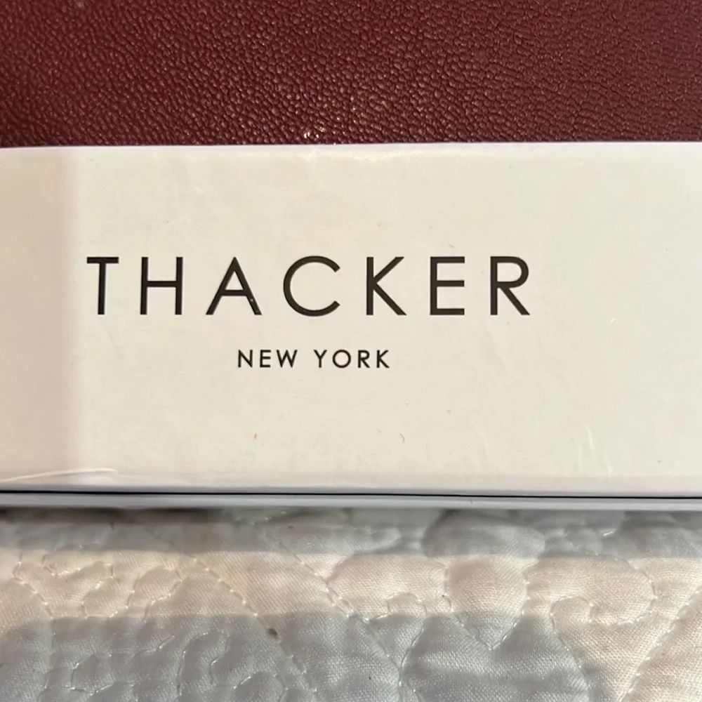 Thacker New York‎ genuine leather clutch and card case 2 piece gift set, NWT